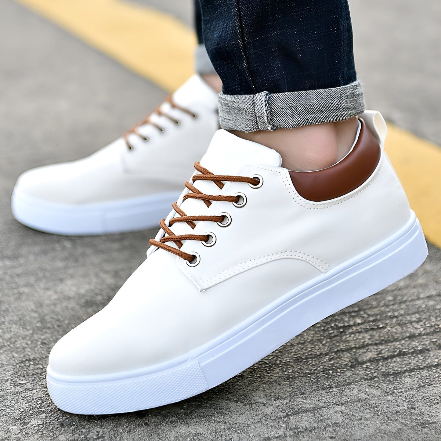 Street Wave Mens Canvas Sneakers With Cushioned Insole And Supportive Sole For All Day Comfort