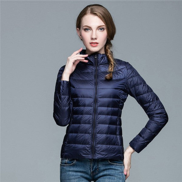 Street-Wave Women's Puffer Jacket Full Zip Long Sleeve Warmth For Everyday Comfort