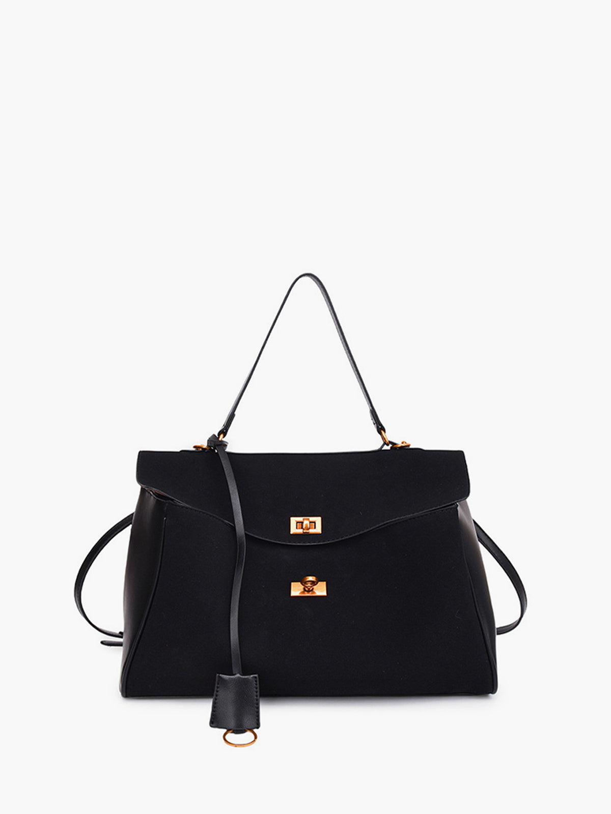 Street-Wave Utility Large Capacity Flap Shoulder Bag - Premium PU Leather, Ample Organized Storage