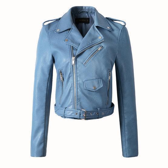 Street Wave Leather Biker Jacket For Style Conscious Riders With Zipper Closure Timeless And Versatile