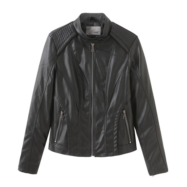 Street Wave PU Leather Jacket For Men And Women Premium Winter Warmth With Stand Collar