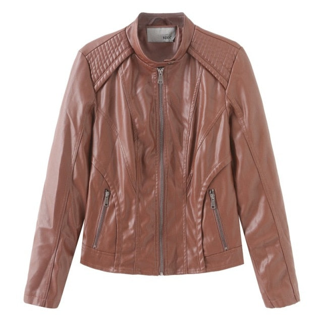 Street Wave PU Leather Jacket For Men And Women Premium Winter Warmth With Stand Collar