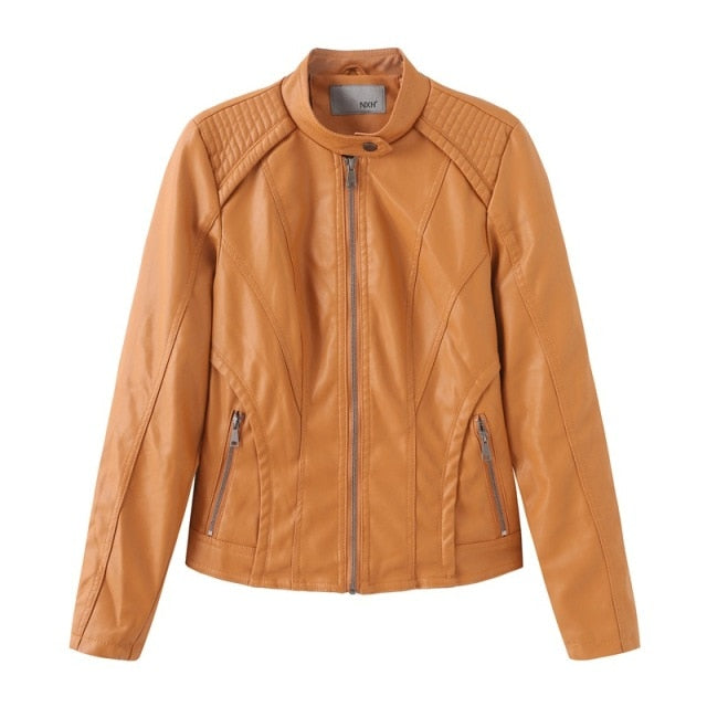 Street Wave PU Leather Jacket For Men And Women Premium Winter Warmth With Stand Collar