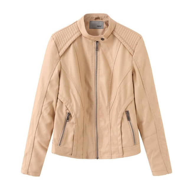 Street Wave PU Leather Jacket For Men And Women Premium Winter Warmth With Stand Collar