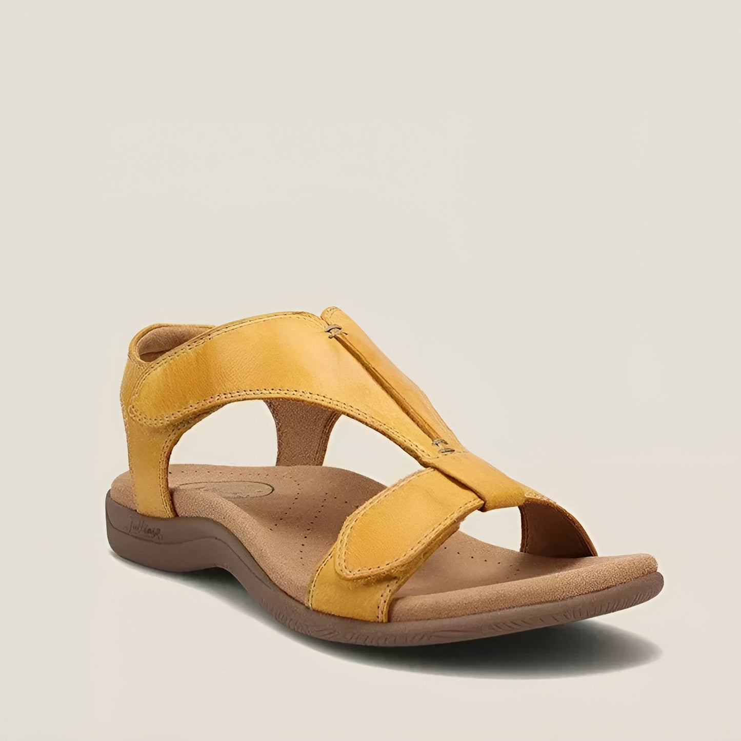 Street-wave Orthopedic Sandals For Women All Day Comfort Lightweight PU Leather Non Slip Sole