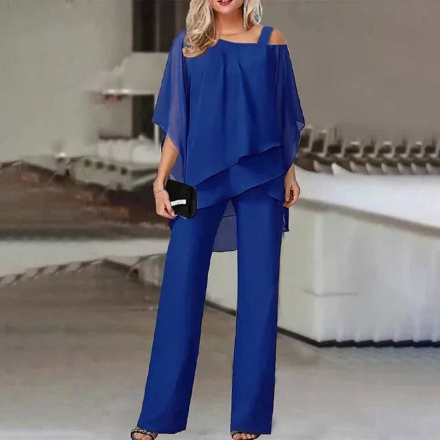 Bonafita Linen Two Piece Set For Women Off Shoulder Top And Wide Leg Pants Comfortable And Versatile For Any Occasion