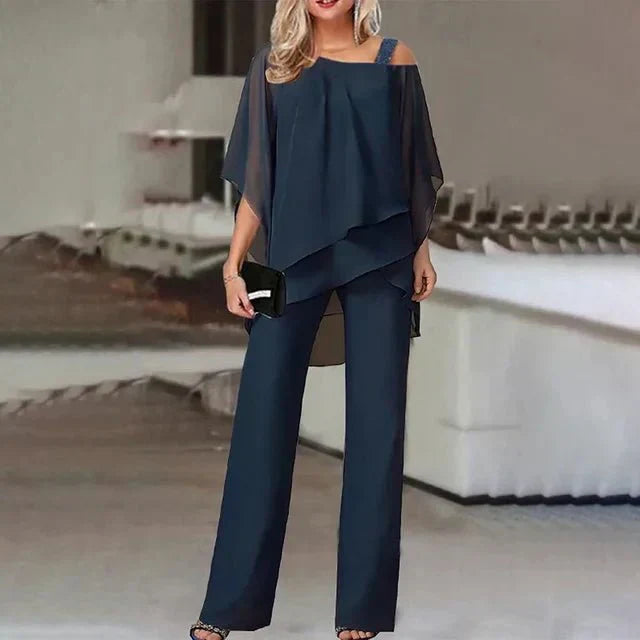 Bonafita Linen Two Piece Set For Women Off Shoulder Top And Wide Leg Pants Comfortable And Versatile For Any Occasion