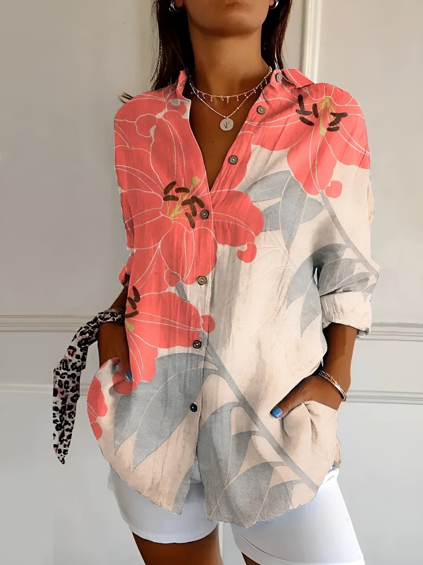 Street-Wave Rachel Button-Down Summer Blouse For Women
