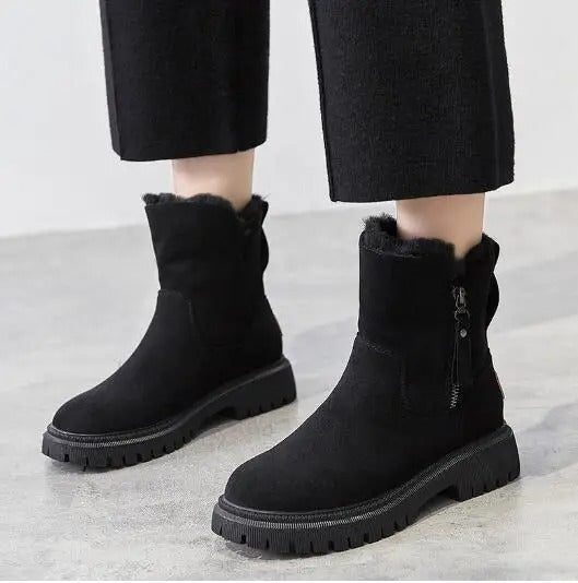 Streetwave Cotton Snow Boots Cozy Warm Plush Lined For Women Durability And Comfort