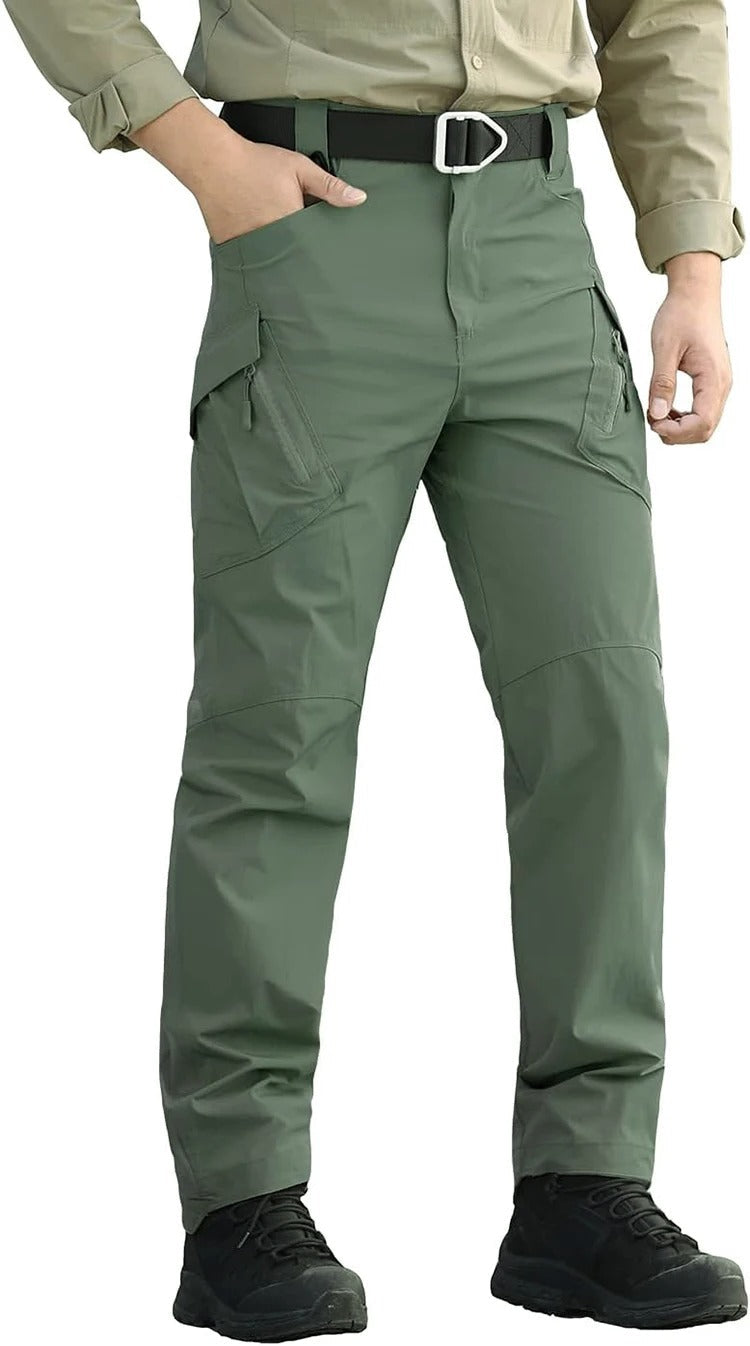 Street-Wave Men's Cargo Pants for Outdoor Adventure - Durable Functional Pockets