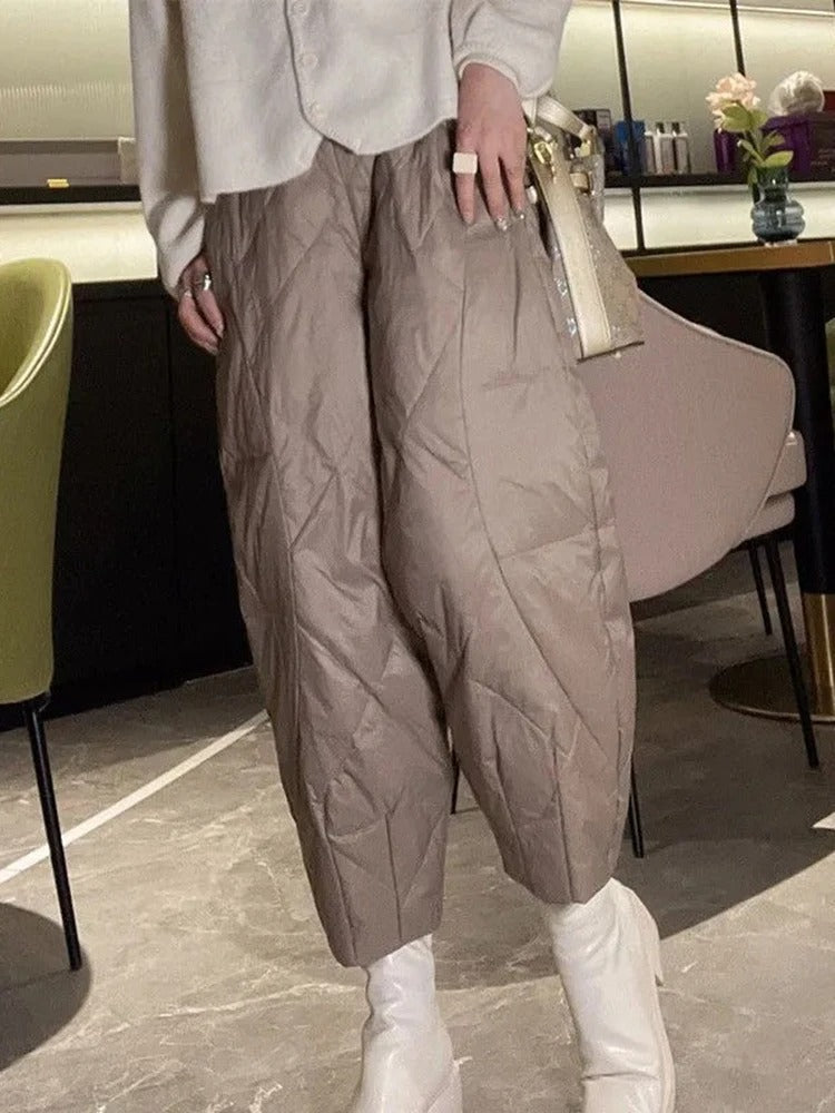 Street Wave Windproof Soft Cotton Winter Pants For Women Ultra Warm Cozy Protection