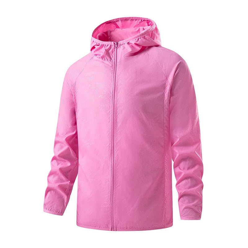 Street-Wave Women's Versatile Hooded Zip Jacket Lightweight Windproof Outerwear