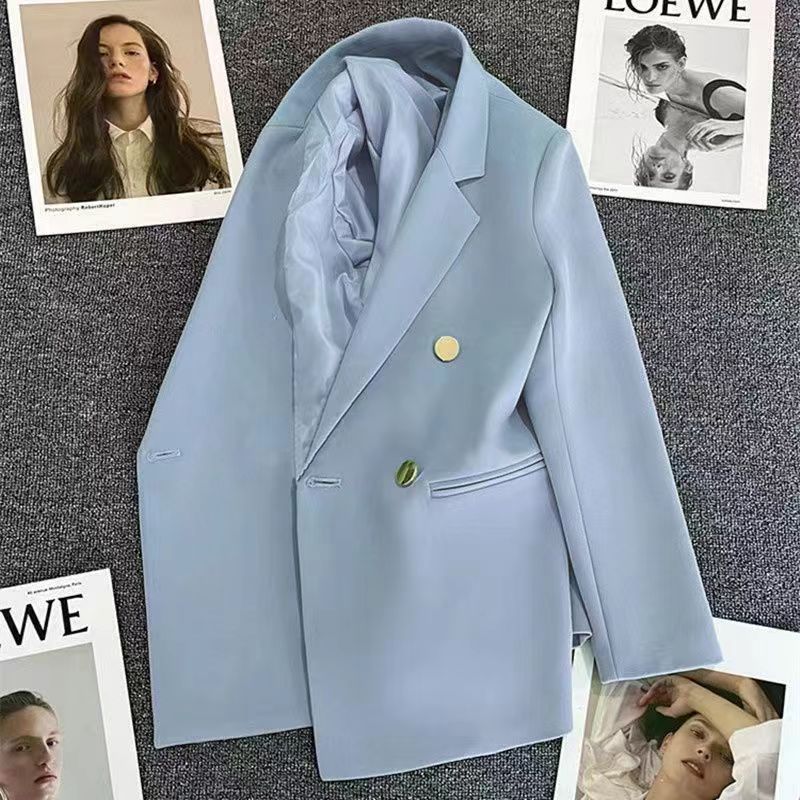 Street-wave Orange Blazer For Women Exquisite Craftsmanship Modern Timeless Design Bold Statement Piece