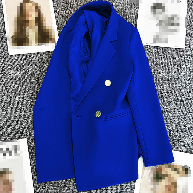 Street-wave Orange Blazer For Women Exquisite Craftsmanship Modern Timeless Design Bold Statement Piece