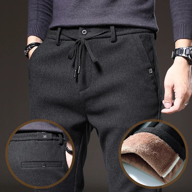 Streetwave Mens Winter Fleece Pants Warm Casual Everyday Wear For Cold Weather Comfort