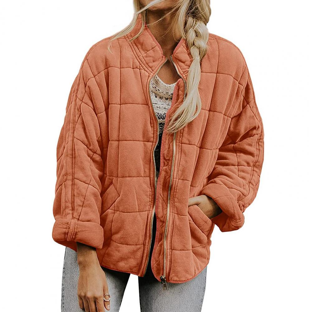 Street-wave Quilted Puffer Jacket For Women Warm Versatile Streetwear Essential Wardrobe