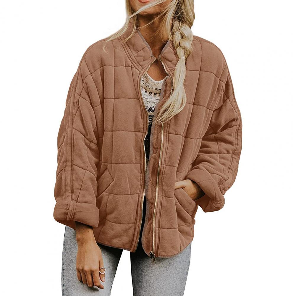 Street-Wave Quilted Puffer Jacket For Women Elegant Warm Streetwear Coat With Premium Materials
