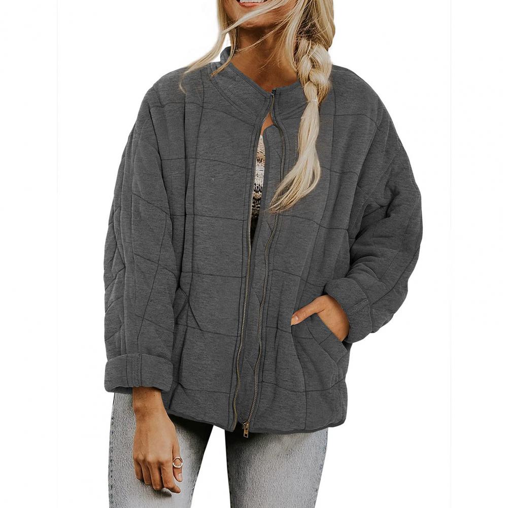 Street-wave Quilted Puffer Jacket For Women Warm Versatile Streetwear Essential Wardrobe