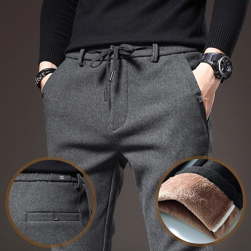 Streetwave Mens Winter Fleece Pants Warm Casual Everyday Wear For Cold Weather Comfort