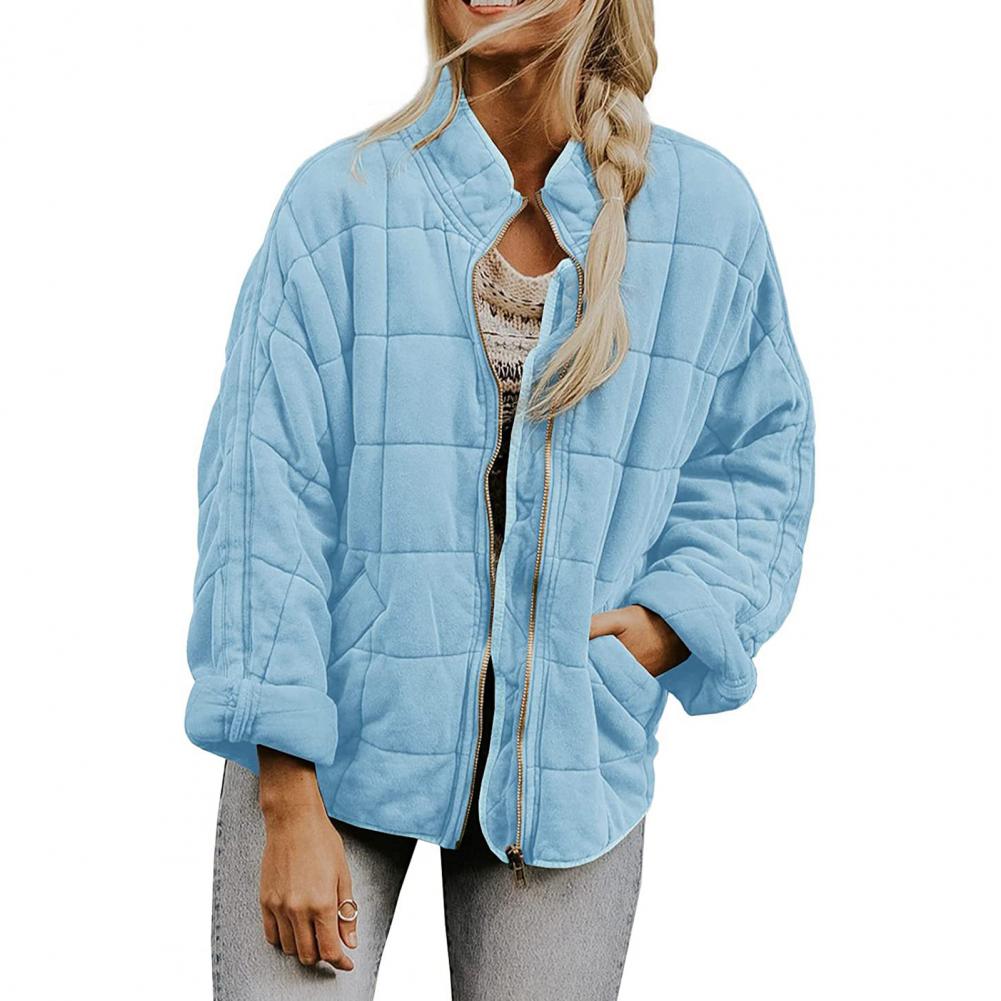 Street-wave Quilted Puffer Jacket For Women Warm Versatile Streetwear Essential Wardrobe