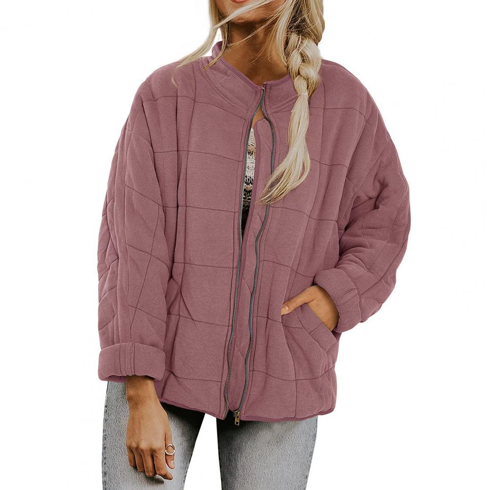 Street-wave Quilted Puffer Jacket For Women Warm Versatile Streetwear Essential Wardrobe