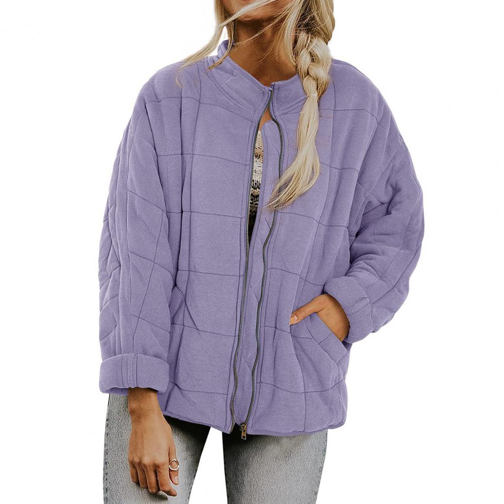 Street-wave Quilted Puffer Jacket For Women Warm Versatile Streetwear Essential Wardrobe