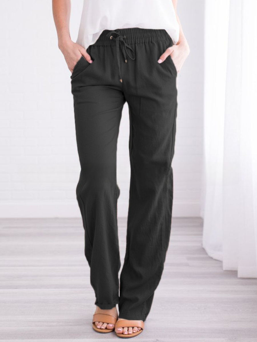 Streetwave Lightweight Lounge Pants With Elastic Waistband For Women All Day Comfort Breezy Summerwear