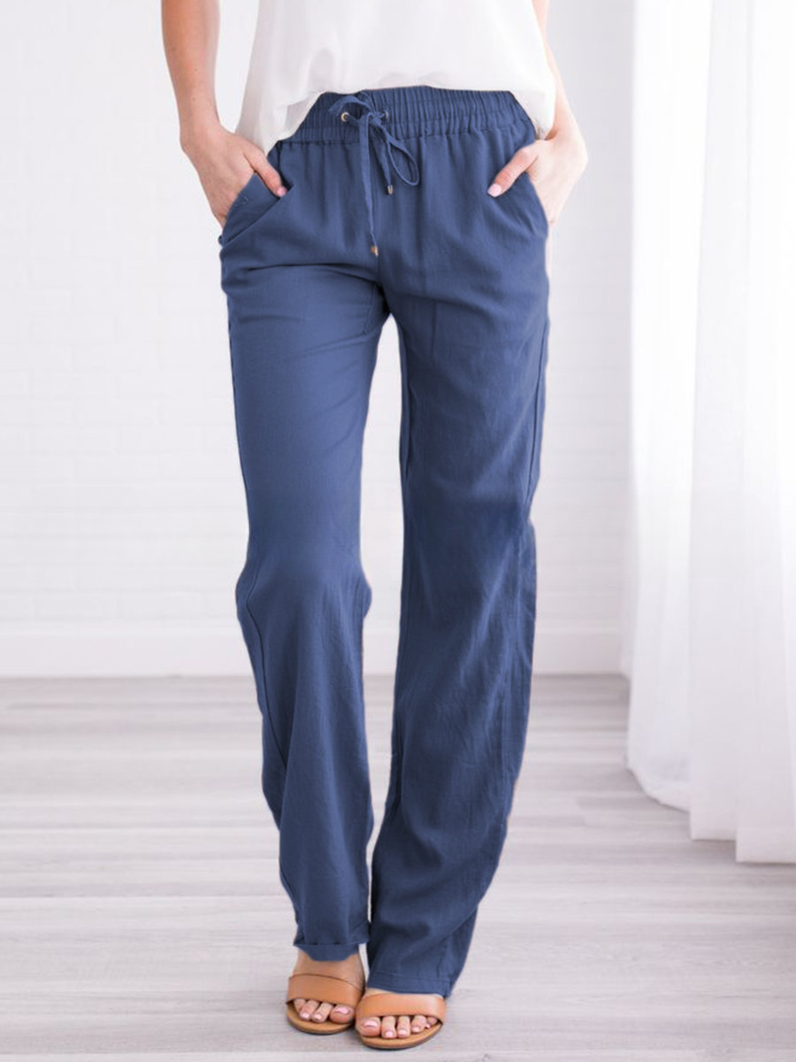Streetwave Lightweight Lounge Pants With Elastic Waistband For Women All Day Comfort Breezy Summerwear
