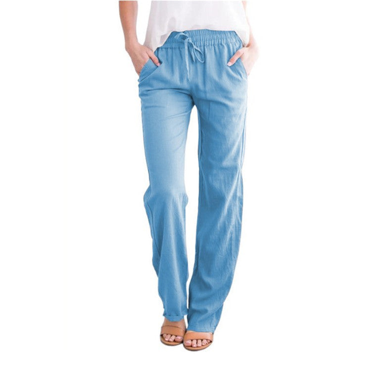 Streetwave Lightweight Lounge Pants With Elastic Waistband For Women All Day Comfort Breezy Summerwear