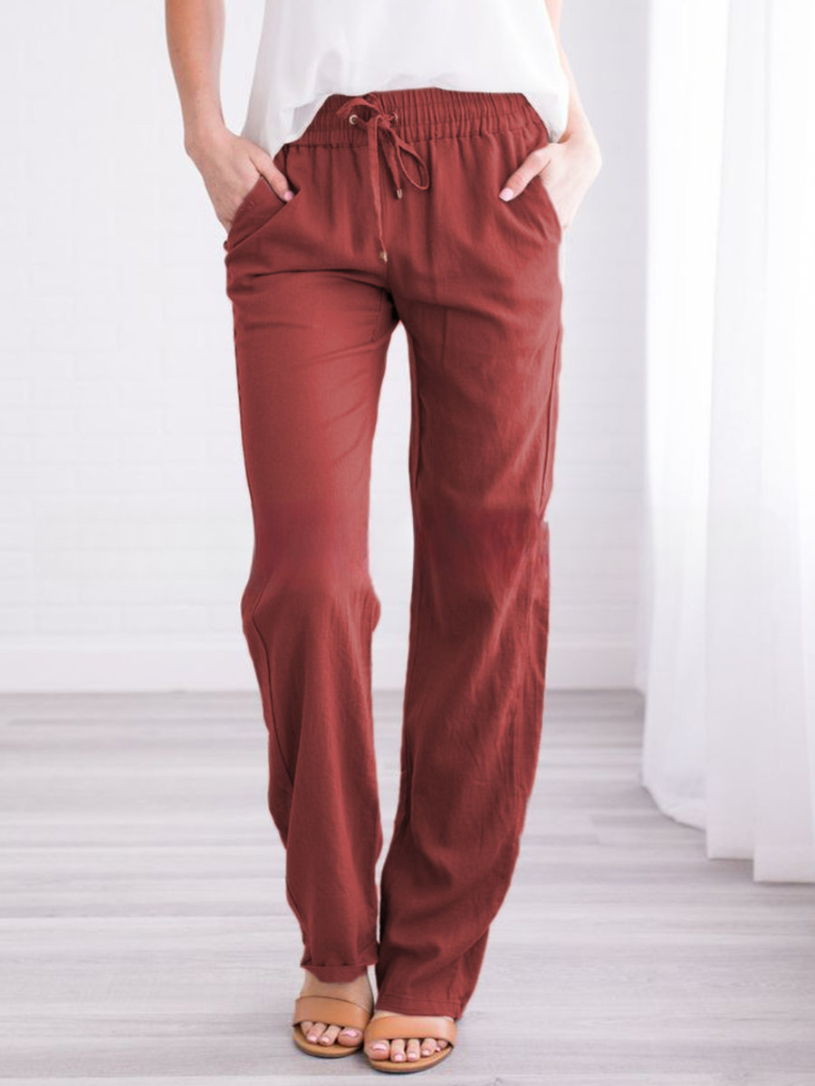 Streetwave Lightweight Lounge Pants With Elastic Waistband For Women All Day Comfort Breezy Summerwear