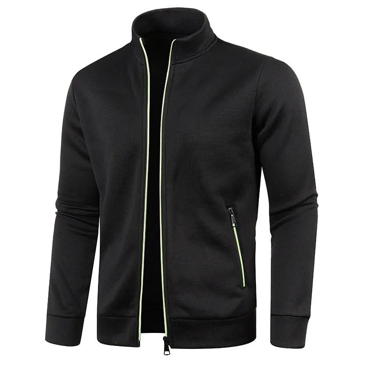 Street-wave Lightweight Zip Cardigan Polyester Comfortable Modern for Everyday Wear