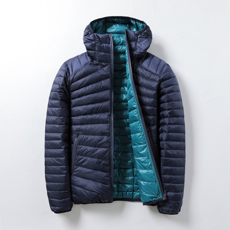 Street Wave Lightweight Down Jacket With Pink Contrast Lining For Women Warm And Practical