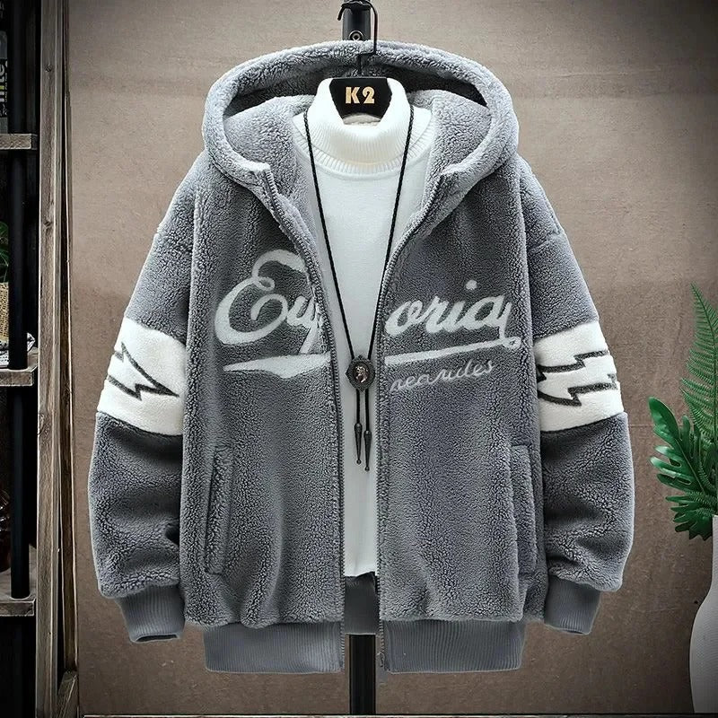 Street-Wave Zip Up Jacket Polyester Casual Comfort For Unisex Everyday Wear With Cozy Warmth And Versatility
