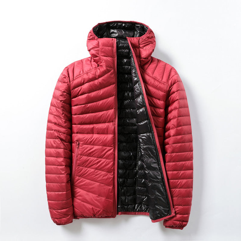 Street Wave Lightweight Down Jacket With Pink Contrast Lining For Women Warm And Practical