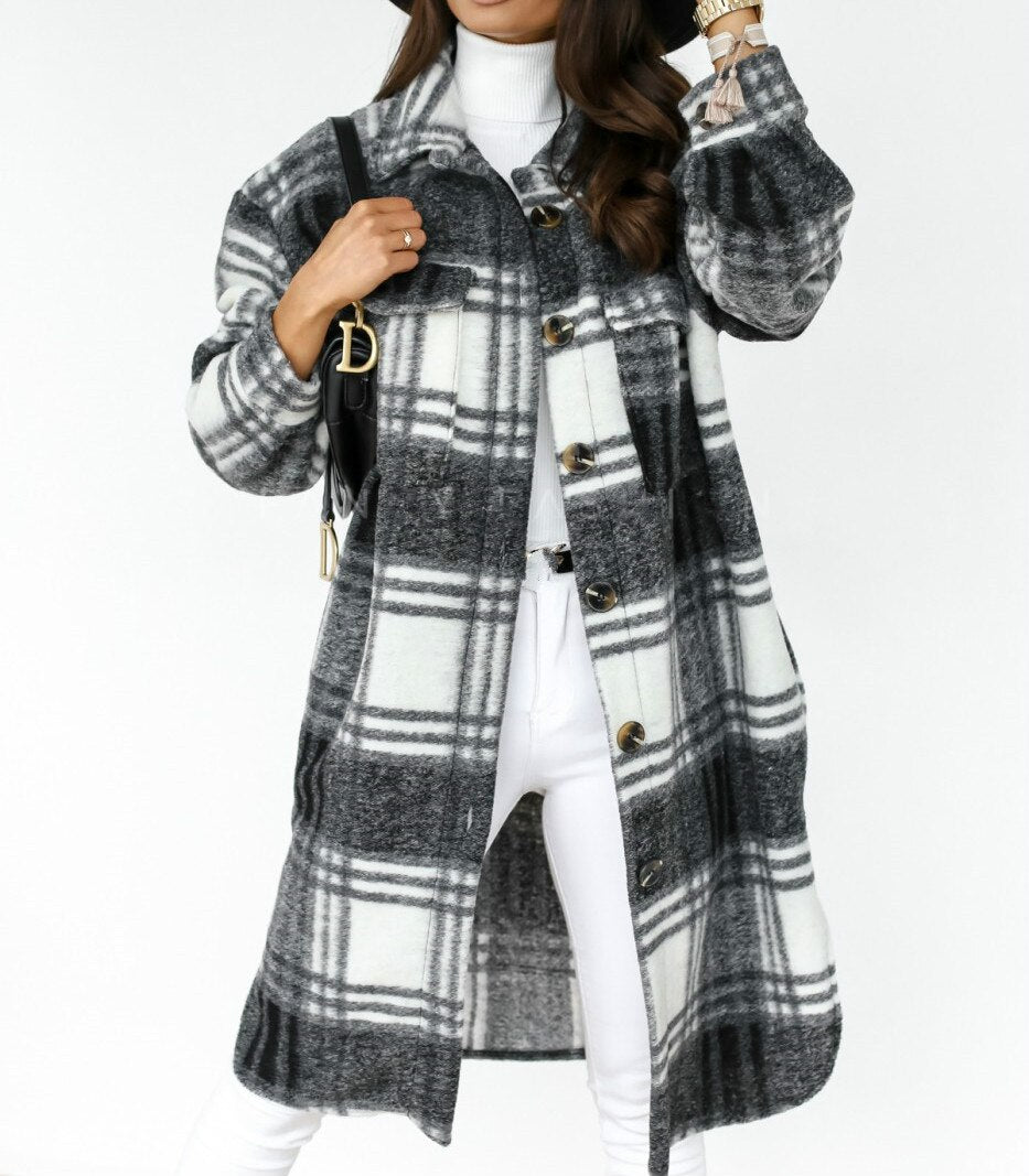 Streetwave Womens Trench Coat Elegant Timeless Style Premium Wool Blend For Fashionable Women