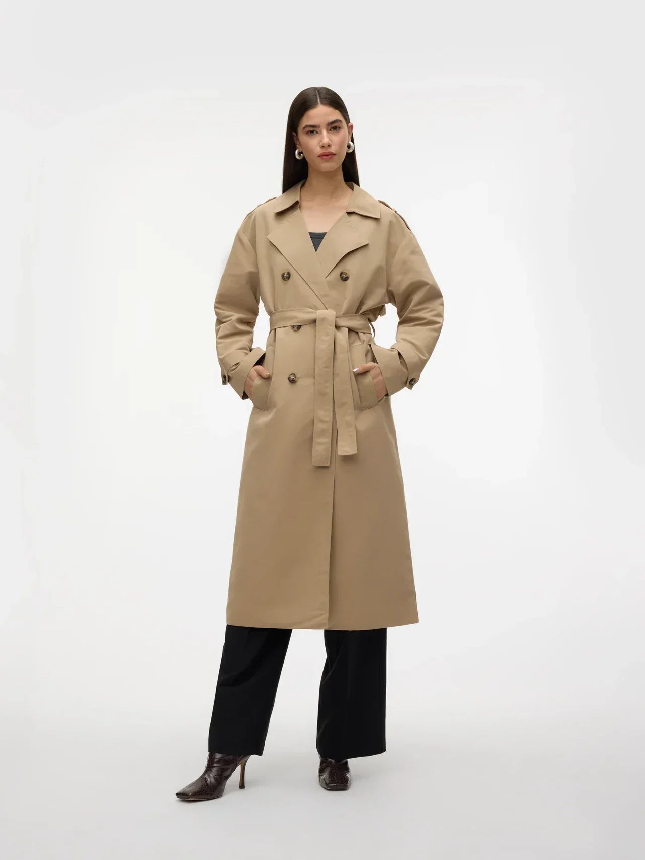 Street Wave Trench Coat Windproof And Stylish Functional Outerwear For Women Sustainable Comfort