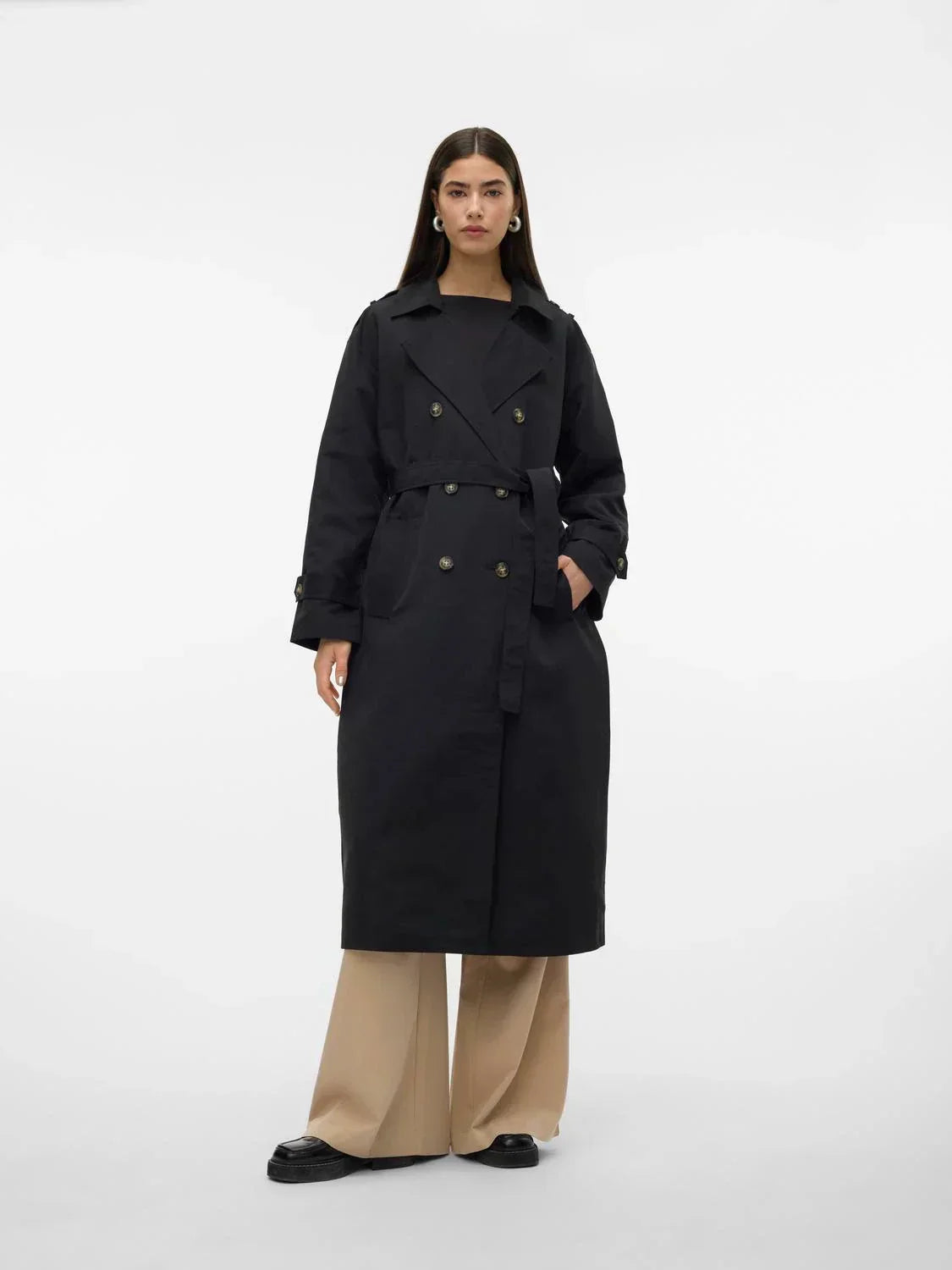 Street Wave Trench Coat Windproof And Stylish Functional Outerwear For Women Sustainable Comfort