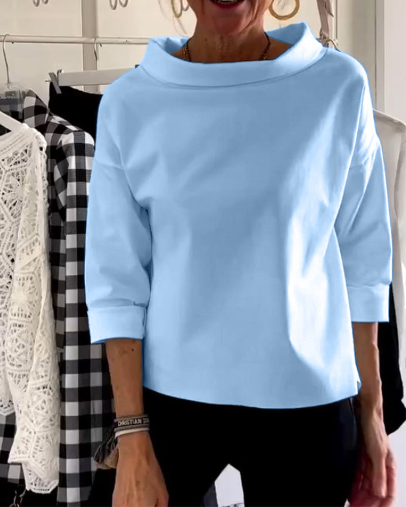 Emma Top Street-Wave Elegant Women’s Top With Timeless Design And Soft Fabric For Work And Occasions