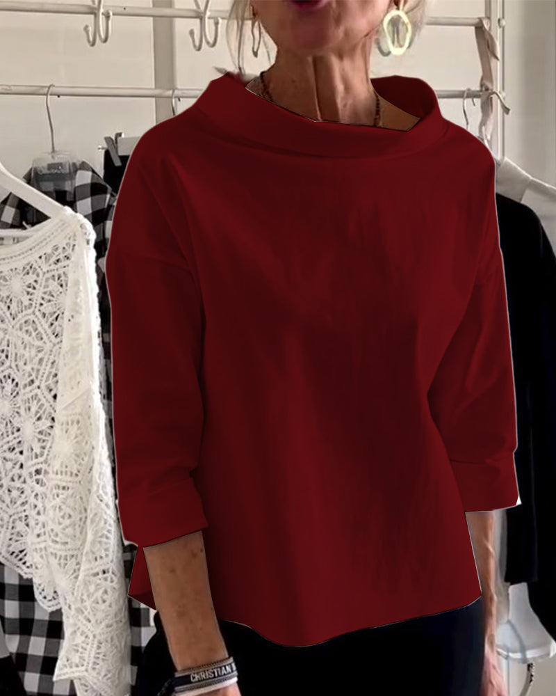 Emma Top Street-Wave Elegant Women’s Top With Timeless Design And Soft Fabric For Work And Occasions