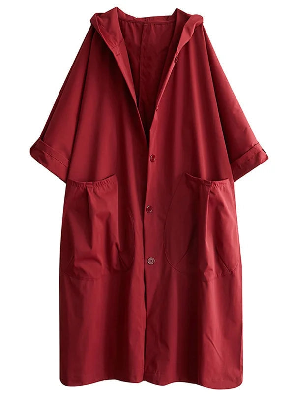 Street Wave Luisa Hooded Trench Coat For Women Windproof All Season Comfort And Style