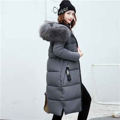 Streetwave Annalisa Women Puffer Parka With Faux Fur Collar Warm Winter Coat For Everyday