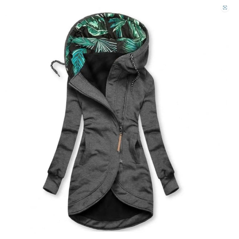 Street-Wave Women's Hooded Winter Jacket With Tropical Lining For Warmth And Style