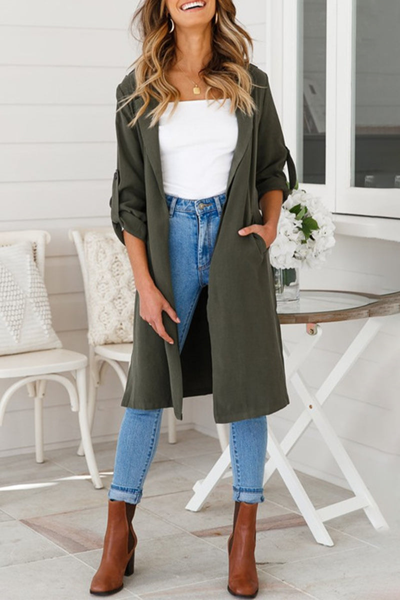 Streetwave Women Trench Coat Melanie Elegant Lightweight Figure Flattering For Office And City