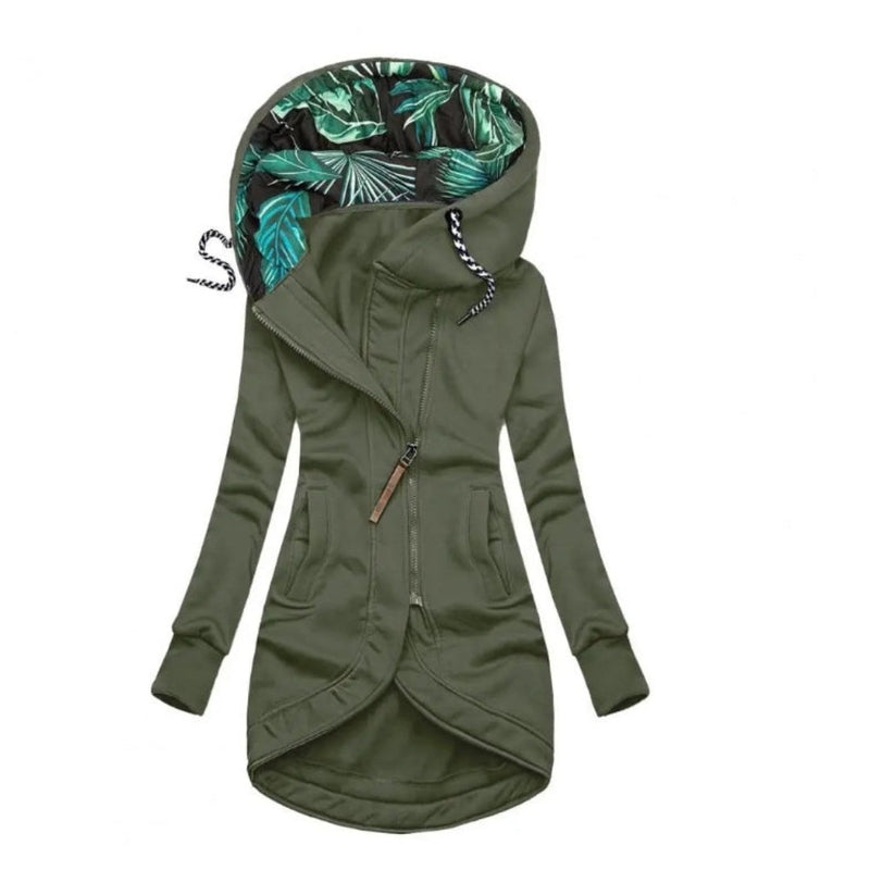 Street-Wave Women's Hooded Winter Jacket With Tropical Lining For Warmth And Style