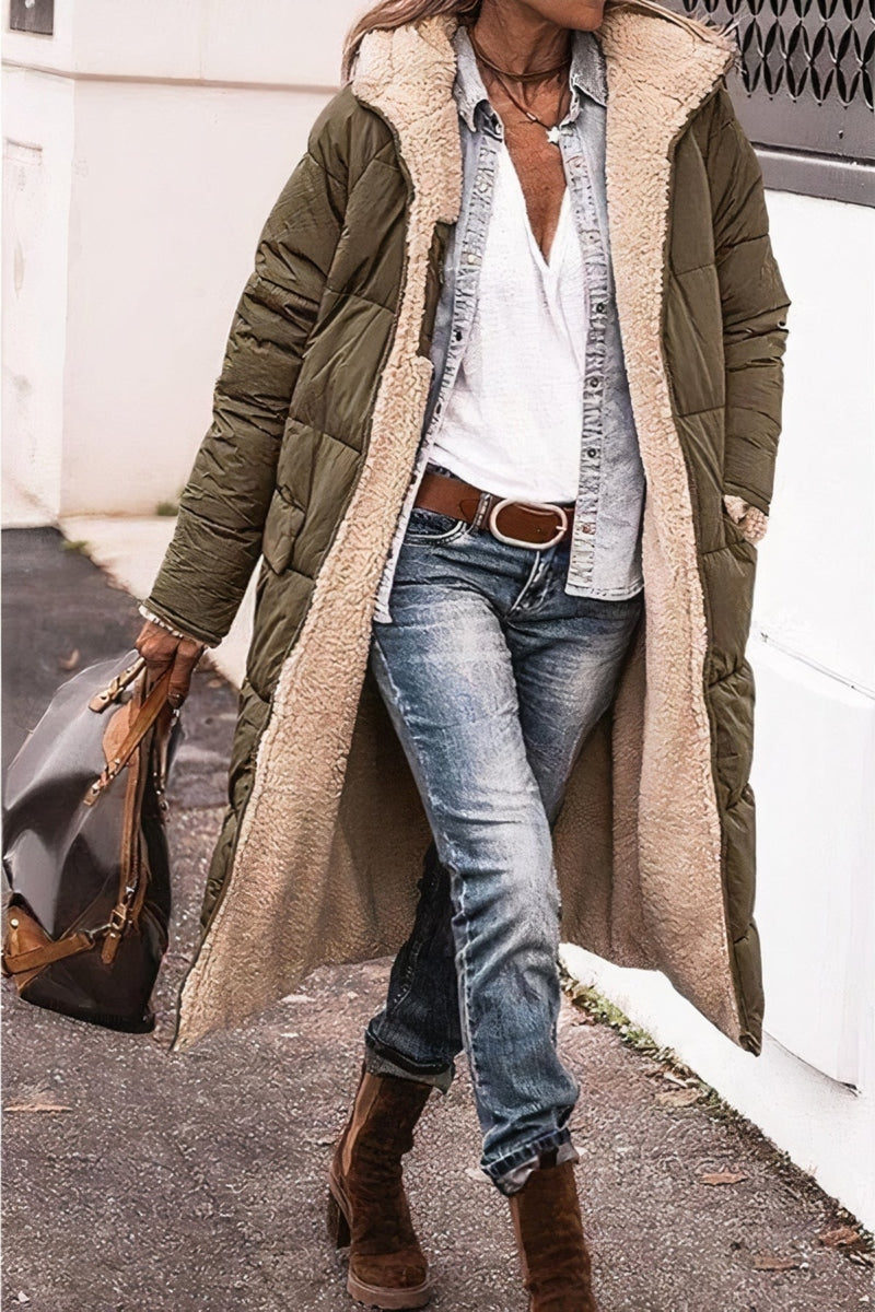 Streetwave Women Parka Isabelle Warm Coat With Cozy Shearling Lining Windproof Winter Jacket