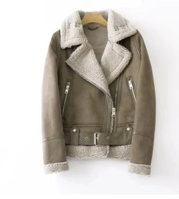 Franziska Short Fleece-Lined Women's Jacket by Street-wave, Warm Cozy Elegance for Women