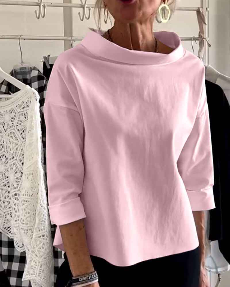 Emma Top Street-Wave Elegant Women’s Top With Timeless Design And Soft Fabric For Work And Occasions