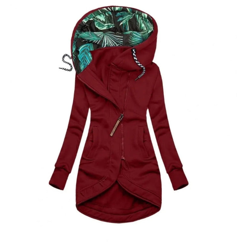 Street-Wave Women's Hooded Winter Jacket With Tropical Lining For Warmth And Style