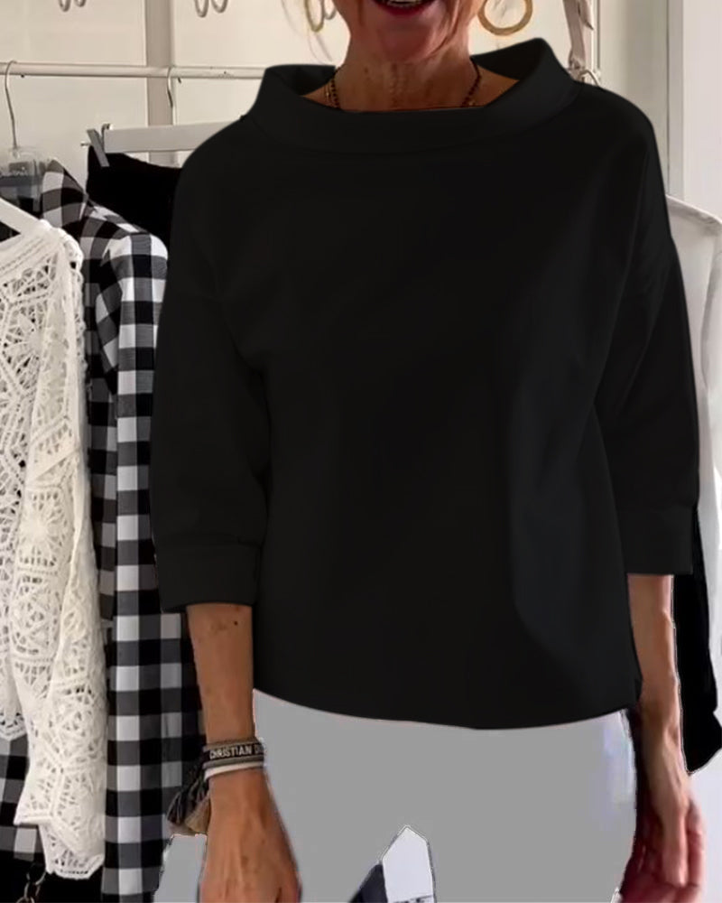 Emma Top Street-Wave Elegant Women’s Top With Timeless Design And Soft Fabric For Work And Occasions