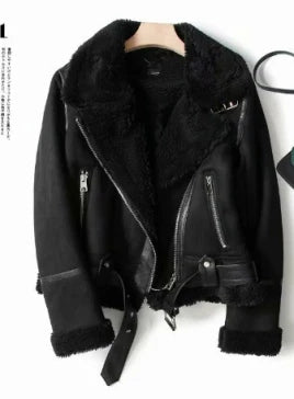 Franziska Short Fleece-Lined Women's Jacket by Street-wave, Warm Cozy Elegance for Women
